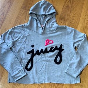 Juicy Couture cropped hoodie.